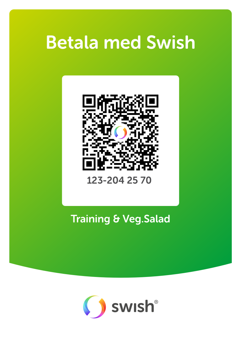 Training and vegetarian salad